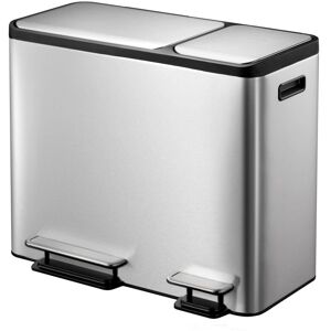 BERKFIELD HOME Eko Pedal Bin EcoCasa 30+15 l Matte Silver