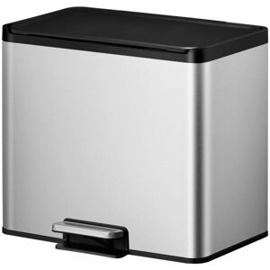 BERKFIELD HOME Eko Pedal Bin Essential 2x15 l Matte Silver