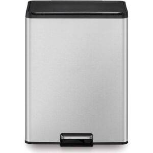 BERKFIELD HOME Eko Pedal Bin Essential 2x20 l Matte Silver