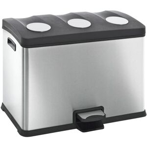 Berkfield Home - eko Pedal Bin Rejoice 3x12 l Matte Silver