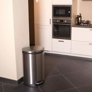 Berkfield Home - eko Pedal Bin Shell 2x22 l Matte Silver