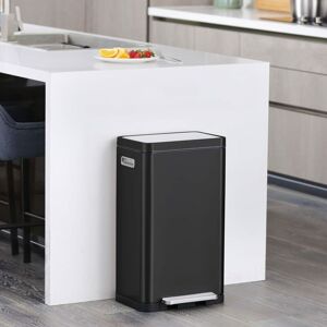 Berkfield Home - eko Pedal Bin X-Cube 30 l Black