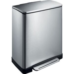 Berkfield Home - eko Step Bin E-Cube 28 L+18 l Silver