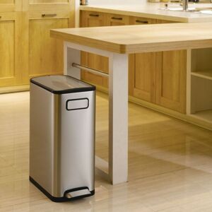 Berkfield Home - eko Step Bin Ecofly 45 l Silver