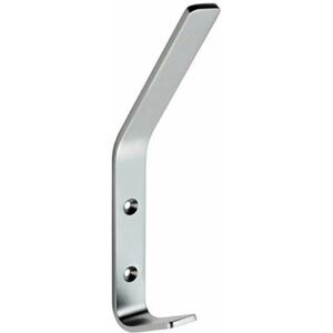 LOOPS Flat One Piece Hat & Coat Hook 175 x 20mm Satin Anodised Aluminium