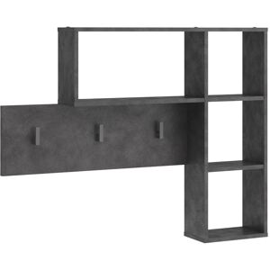 Berkfield Home - fmd Wall-mounted Coat Rack 4 Open Compartments Anthracite