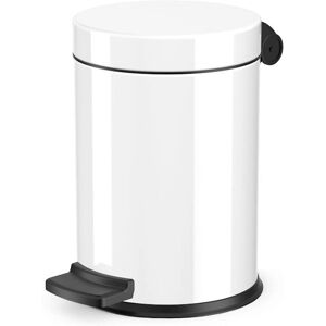 BERKFIELD HOME Hailo Pedal Bin Solid s 4L White