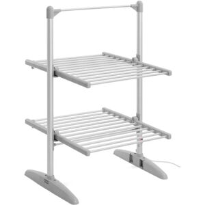 Ulsonix - Heated Clothes Airer Tumble dryer made of aluminium 24 heating rods 20 kg 200W