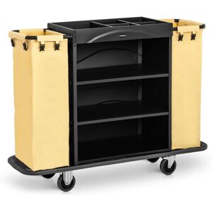 UNIPRODO Hotel Service Cart Housekeeping Trolley Cleaning Trolley 150kg 2 Laundry Bags