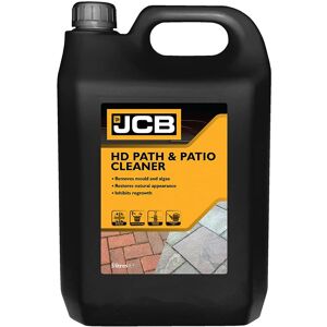 JCB 5L Heavy Duty Patio Cleaner - Path Cleaner Concentrate - Mould Remover, Lichen Remover, Algae Remover - Pressure Washer Detergent - Lichen Control