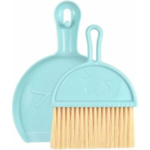 Alwaysh - Jinlaili Mini Plastic Dustpan and Broom, Mini Dustpan and Brush Set, Small Broom Desk Cleaning Tool, Small Multi-Function Sweeping Broom