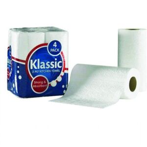 Kitchen Towel 2 Ply White, Pack of 24 - Valuex