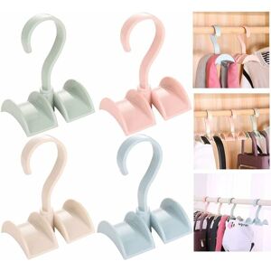 LANGRAY Tie Rotary Classico Hook Tie Holder Upscale Turned Storage Bag Holder Bag Holder Bags Hook Holder Hooks Hangers for Backpack Tie Strap Scarf (4 pcs)