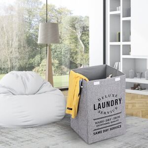 LIVINGANDHOME Hampers Fabric Foldable Laundry Basket Clothing Toys Storage Bag