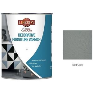 Liberon - Decorative Furniture Varnish Paint - 750ml - Soft Grey - Soft Grey