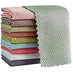 TINOR Magic Cloth, 10 Pack Multifunction Microfiber Cleaning Cloth for in Kitchen Car Bathroom Home Office Multicolor 30x40CM