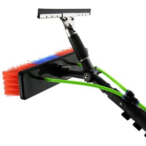 Maxblast - 24ft Window Cleaning Pole / Water Fed Telescopic Brush / - Black