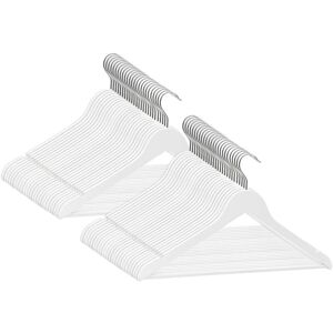 Berkfield Home - Mayfair 50 pcs Clothes Hanger Set Non-slip White Hardwood