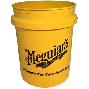 Meguiars Bucket 19L 5 Gallon Yellow Car Cleaning and Storage Bucket Tub RG203