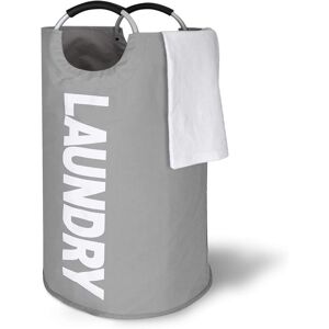Laundry Basket 82L Large Capacity Foldable Laundry Bag With Aluminum Handle Toy Storage Bag Gray - Gray - Norcks
