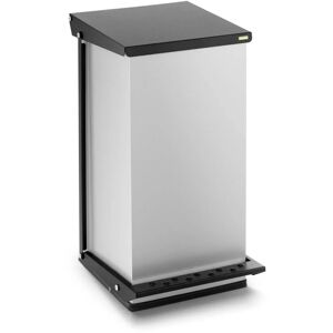 ULSONIX Pedal Bin Rectangular Kitchen Bin Foot Pedal Bin 50L Powder-Coated Steel