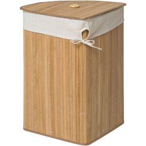 Premier Housewares - Kankyo Natural Bamboo Corner Laundry Hamper