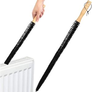 AOUGO Radiator Brush with Long Flexible Wooden Handle - Soft Bristle Brush(65cm)