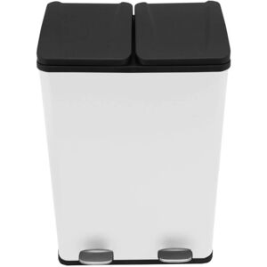 Monster Shop - Recycling Pedal Bin Double Compartments Large 60L Rubbish