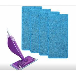 Mumu - Reusable for Swiffer WetJet Spray Microfiber Mops for Floor Cleaning4 Replacement Gauzhini Cloths (Blue (Pack of 4))