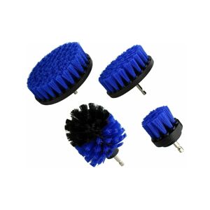 Drill Brush, 4 Pieces Durable Drill Cleaning Brush Drill Brush for Bathroom Surfaces, Floor, Car Carpet, 2'/3.5'/4'/5' Brushes(blue) - Rhafayre
