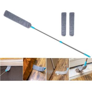 Rhafayre - Retractable Gap Dust Cleaner, Microfiber Hand Cloth, Dust Brush for Cleaning Under Gap Appliances Cleaning Brush with 2 Spare Cloths for