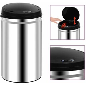 BERKFIELD HOME Royalton Automatic Sensor Dustbin 40 l Stainless Steel