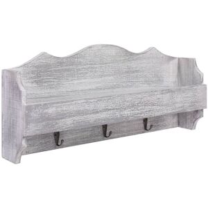 Berkfield Home - Royalton Wall Mounted Coat Rack Grey 50x10x23 cm Wood