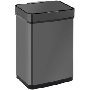 FROMM & STARCK Fromm&starck - Sensor Trash Can Motion Sensor Kitchen Rectangular Black Stainless Steel 50L