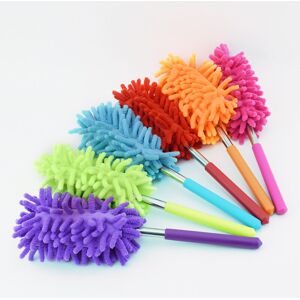 Set of 2 Extendable Microfiber Duster for Cleaning Offices, Furniture, Cars, Air Conditioners and Ceiling Fans, Gray - Rhafayre