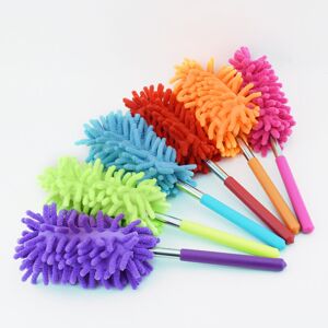 Set of 2 Extendable Microfiber Duster for Cleaning Offices, Furniture, Cars, Air Conditioners and Ceiling Fans, Purple - Rhafayre