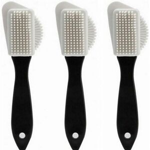 LANGRAY Shoe Brush 3 side Brush Cleaning for Side Nubuck Boot Shoes Shape Cleaner Boot Leather Shoes Leather Tools Cleaner Tools Accessories