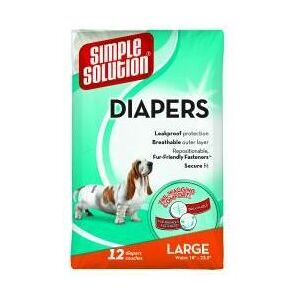 Bramton - Simple Solution Disposable Diaper Large - 12pk - 988881