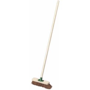 Loops - Soft Bristle Broom Stick - 300mm Brush Head - Soft Indoor & Outdoor Bristles