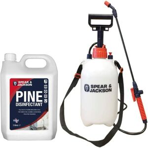 Spear & Jackson Spear&jackson - Spear and Jackson - Pine Disinfectant - Concentrate - with 5L General Purpose Pressure Sprayer