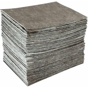 Solent - Spill Control Absorbent Pads Sustainable, Pack of 100 - Grey