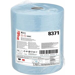 Wypall X60 Large Roll Cloths 8371 - Blue Cleaning Cloths - 1 Large Blue Roll x 5 - Blue