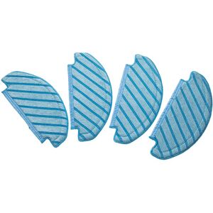 Vhbw - Cleaning Cloths 4-Pack compatible with Ecovacs Deebot Ozmo T8 Aiv Robotic Vacuum Cleaner - wet mop pad