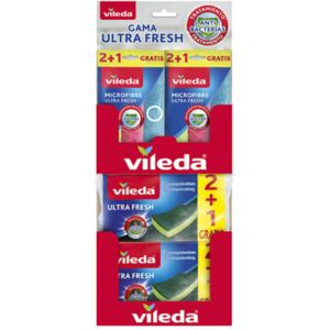 VILEDA cleaning pack 6 microfiber cloths and 8 sponges