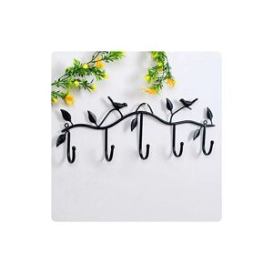 Osuper - Wall Hook with 5 Pegs Attractive Indoor Iron Hooks for Household Items Bags Clothes Keys