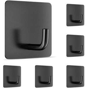 BEIJIYI 10 pcs Stainless Steel Adhesive Hooks, No Drilling Wall Hooks, Hook Kit for Bathroom, Kitchen, Ceiling, Hanging, Wall, Door, Robe Hooks, Towel Holder