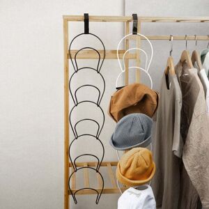 ZVD - 10-Piece Cap Holder, Baseball Cap Organizer Rack for Scarves, Handbags, Closets, Towels, Metal Organizer Rack