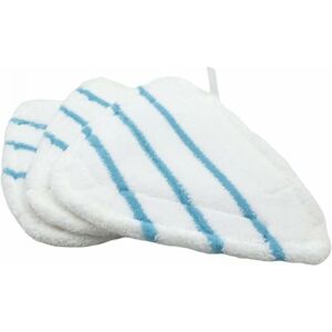 Cyslmuk - 3 Pack Microfiber Steam Mop Covers Steam Mop Accessory Universal Triangle Washable Cloths for Hot Spray Steam Cleaner, White Microfiber
