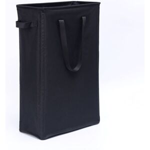 LINGHHANG 45L Laundry Baskets with Handles(Black), Foldable Slim Laundry Hamper Oxford Cloth Laundry Bag Rectangular Laundry Baskets Storage Bag for Bathroom