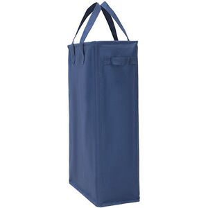 Linghhang - 45L Laundry Baskets with Handles(Dark Blue), Foldable Slim Laundry Hamper Oxford Cloth Laundry Bag Rectangular Laundry Baskets Storage